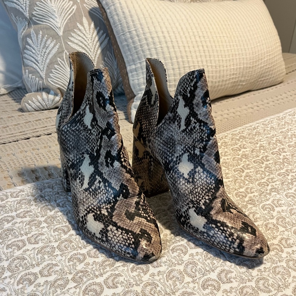Steve Madden Snakeskin Booties
